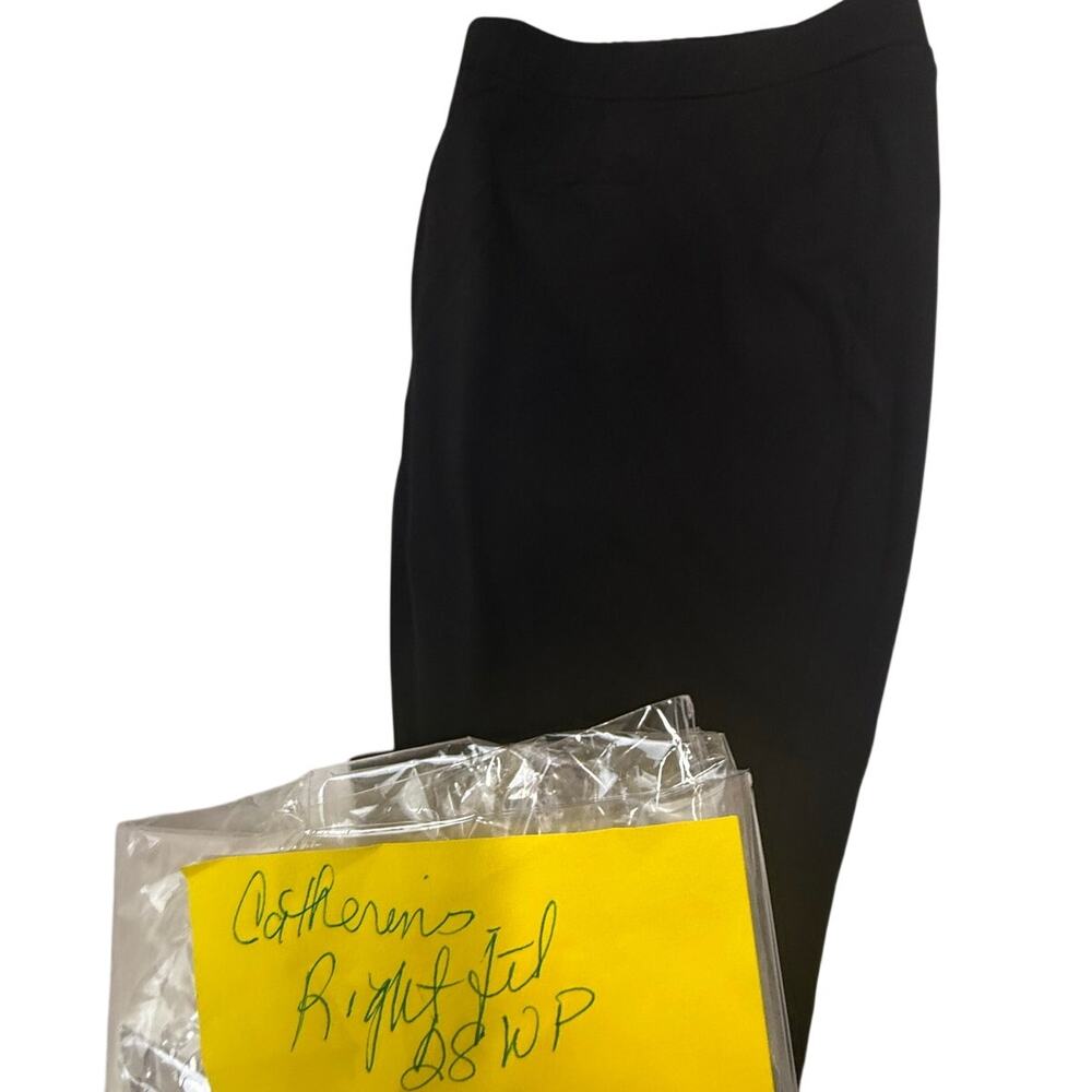 SKU2426 Catherines Rightfit 28WP Curvy Black Dress Slacks Pants Stretch Petite